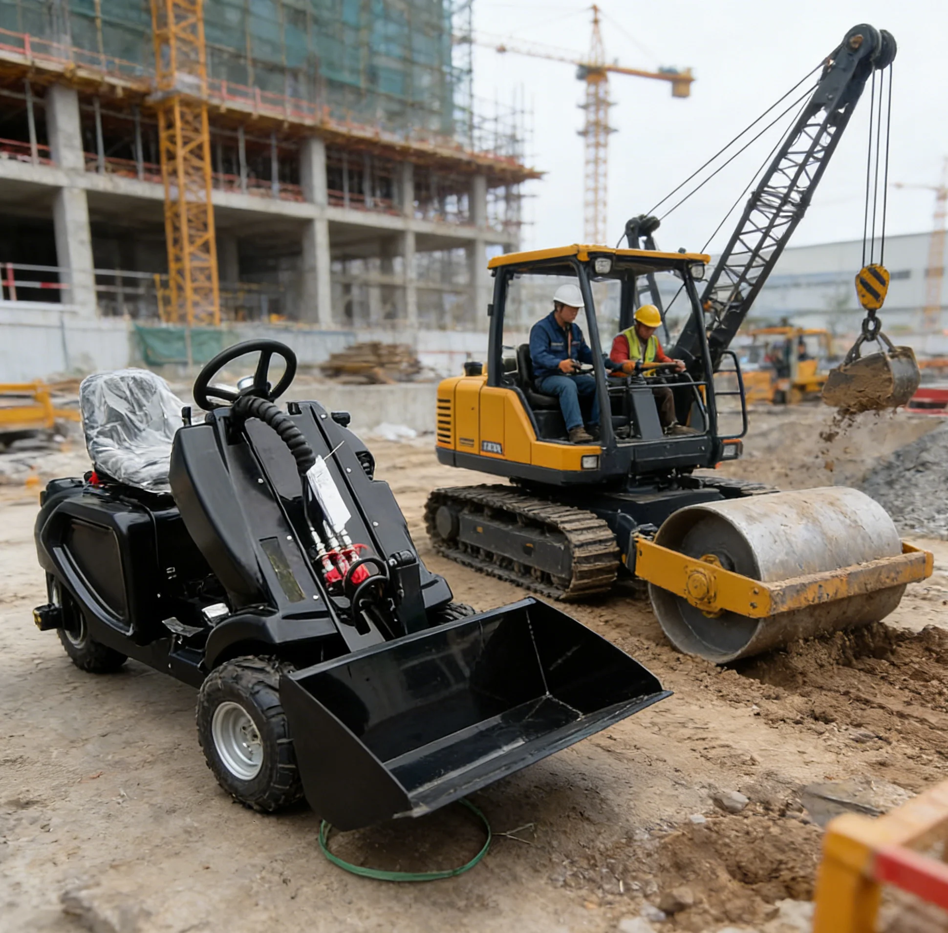 

High quality mini three wheel loader wheel loader new design mini skid steer loader for sale