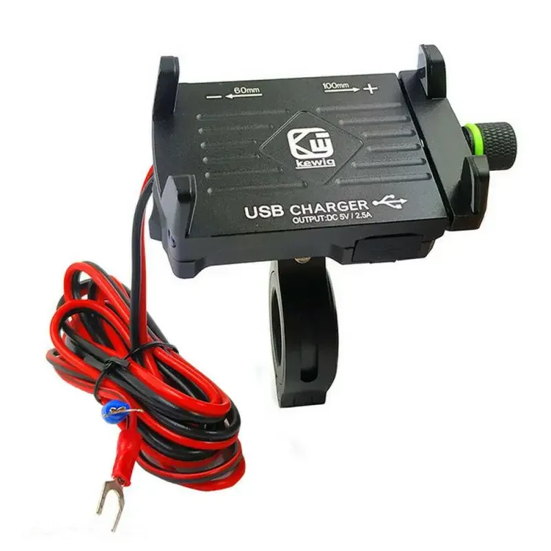 

Motorcycle Mobile Phone Holder With USB Charger For Motorbike Handlebar GPS Stand Bracket 6.5'' Cell Phone Mount Support Holder