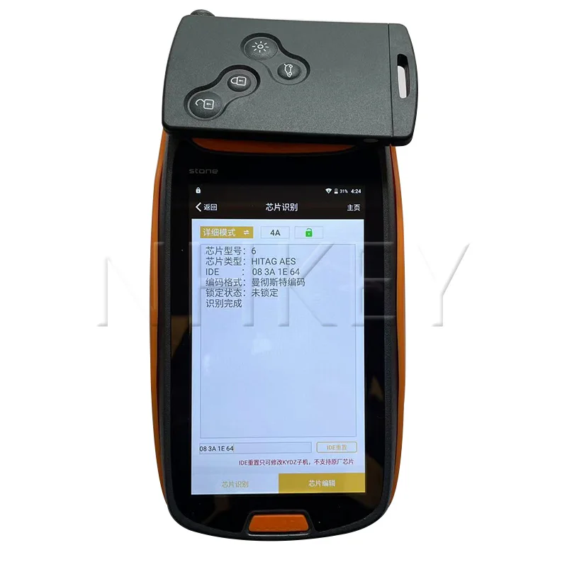 ルノー クリオ IV/キャプチャー用交換用スマート キー カード パッシブ キーレス エントリー & ハンズフリー システム PCF7953 4A チップ 433MHz NHKEY