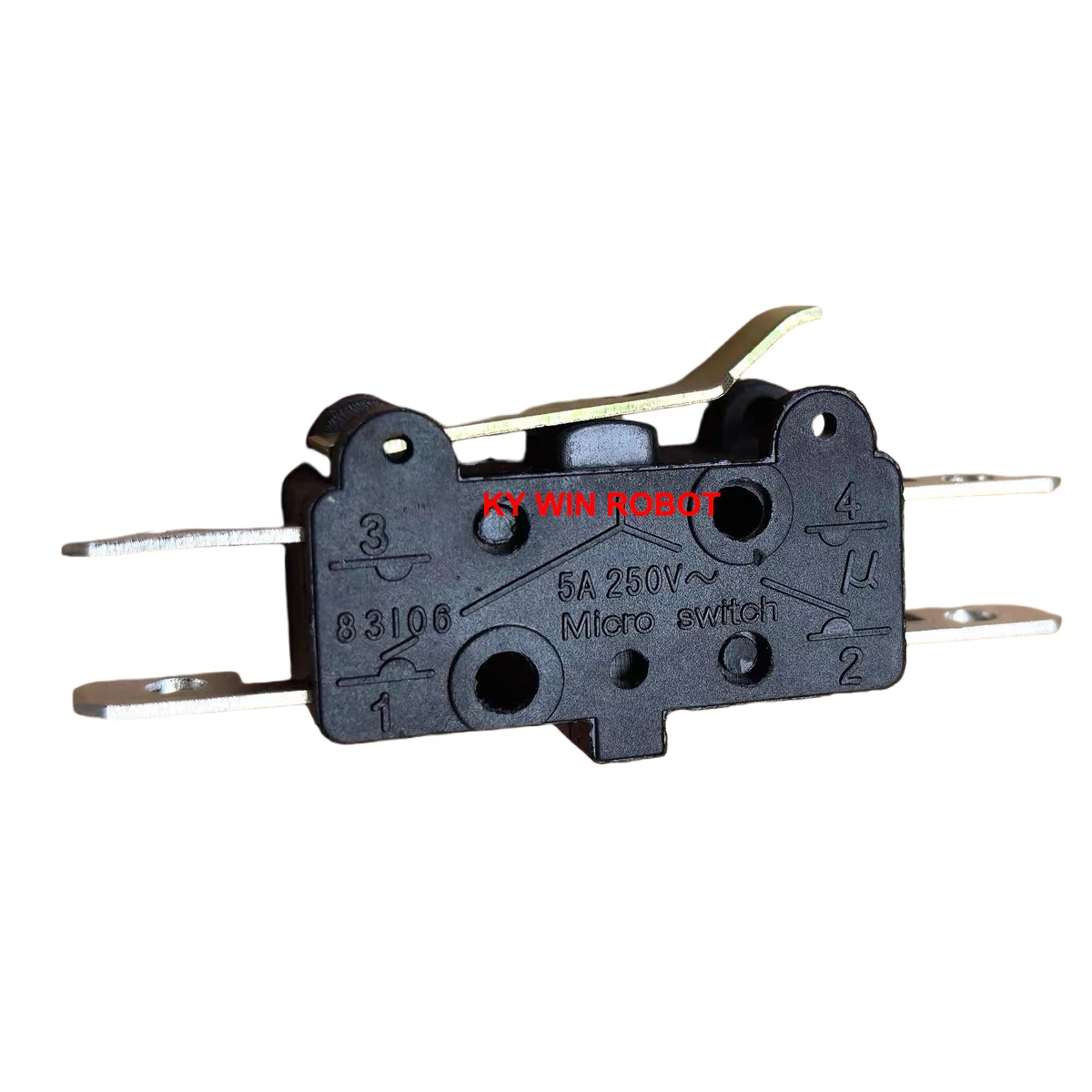 

1PCS/LOTS 100% Crouzet 83106 Micro switch Small Self-Resetting Tap Travel Limit Push button 5A Four Legs with L Handle IC