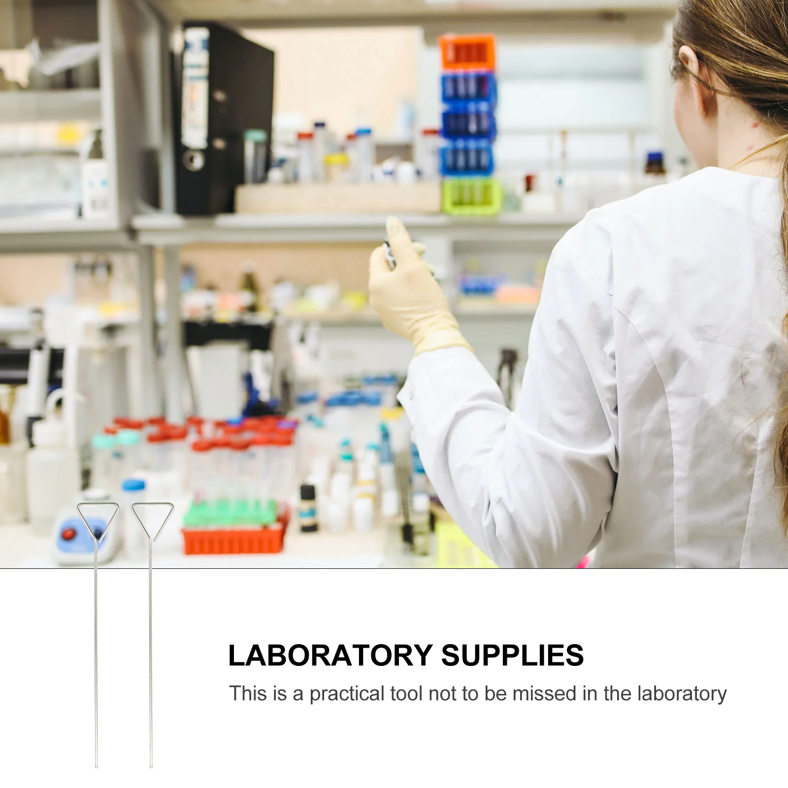 4 pçs haste de revestimento espalhadores de células de laboratório acessórios ferramenta suprimentos triângulo de espalhamento largo de aço inoxidável