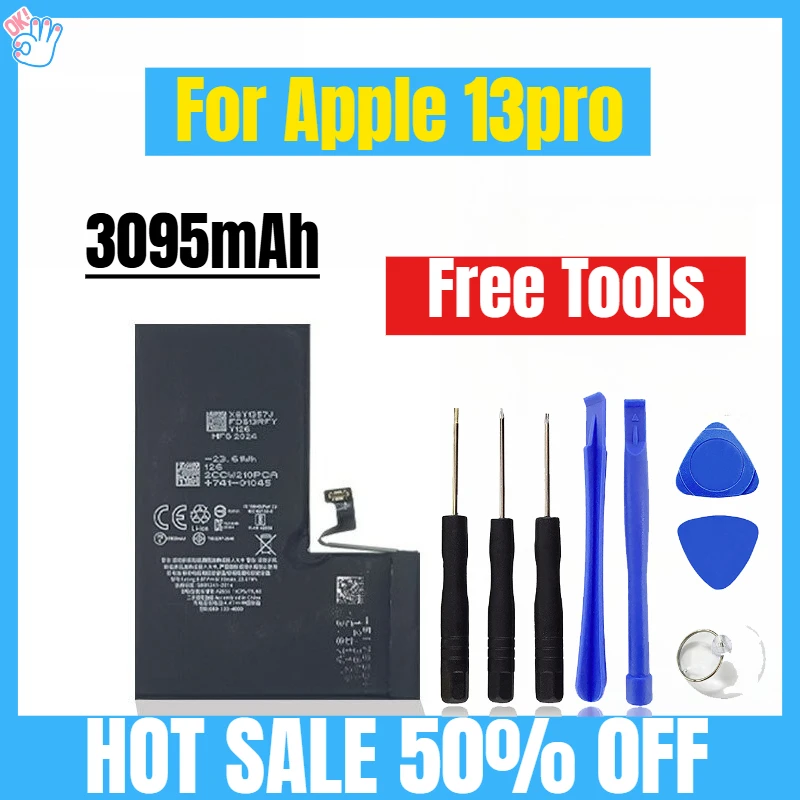 

3095mAh for Apple 13pro Mobile Phone Batteries Free Tools