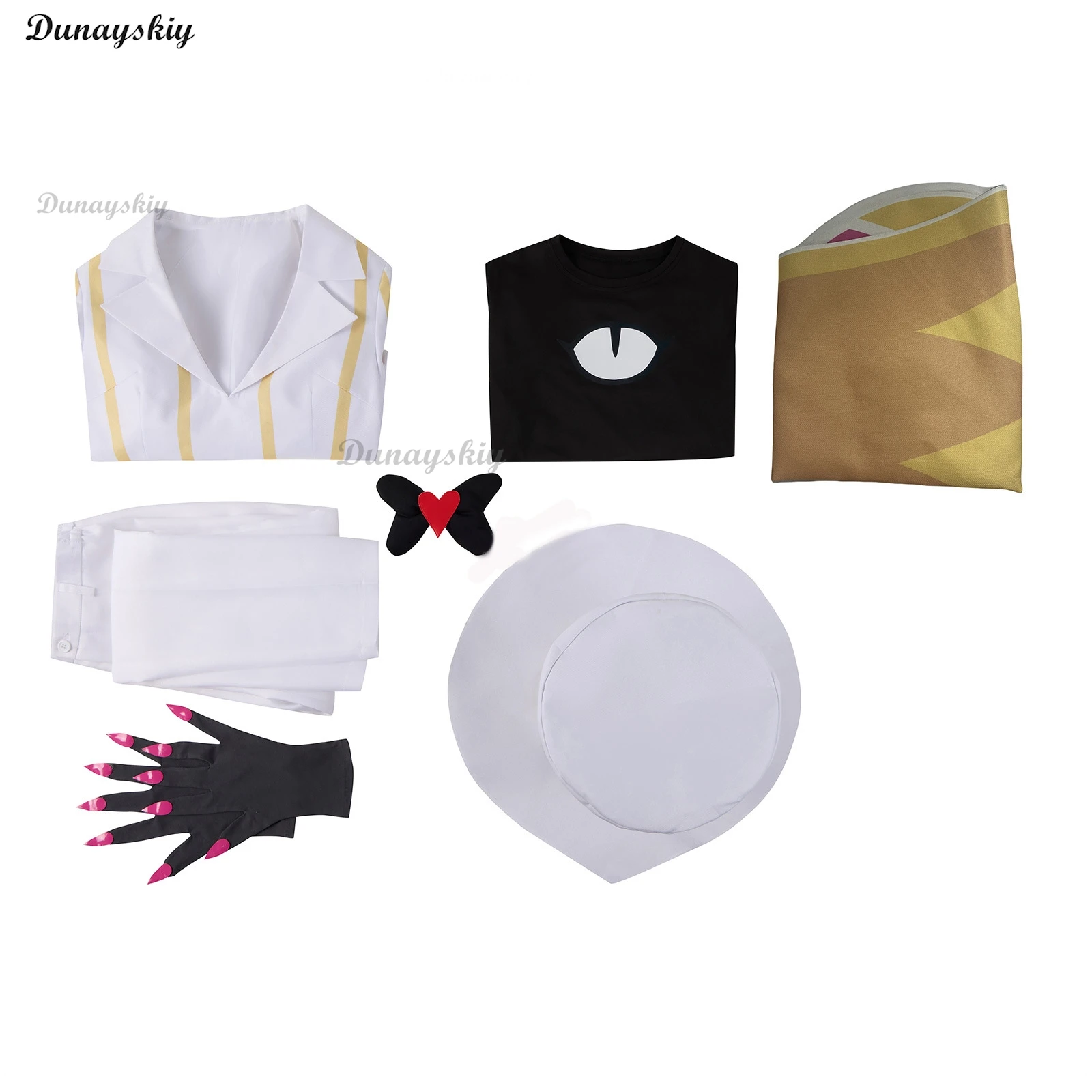 Costume de Cosplay Anime Sir Pentiou, uniforme blanc, ensemble Costume et chapeau, tenue de jeu de rôle d'halloween/Convention 2025