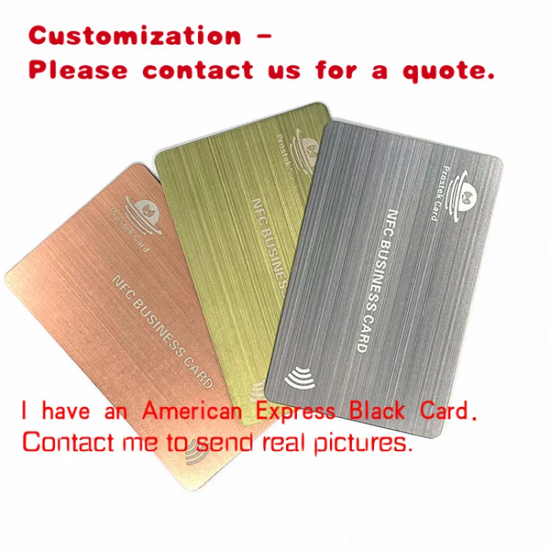 

custom.ProstekCard Bright Stainless Steel Create Own Custom Business Card Black Metal Business Cards With