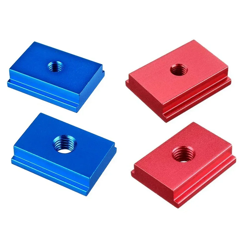 1pc M6/M8 T-track Slider Aluminum Alloy T Slot Nut For Woodworking Tool Red/Blue 30*23*7.5mm Tool  Accessories