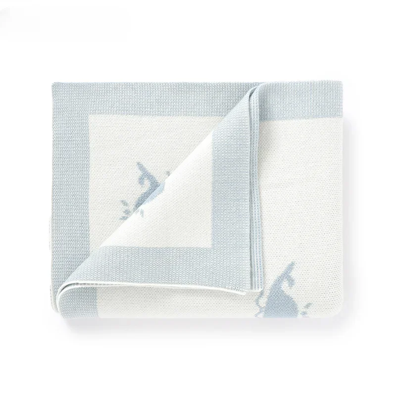 Newborn Boys Girls Swaddle Receiving Mats 90*70cm Infant Kids Unisex Stroller Bedding Cradle Quilts Baby Blankets Knit Soft Cozy