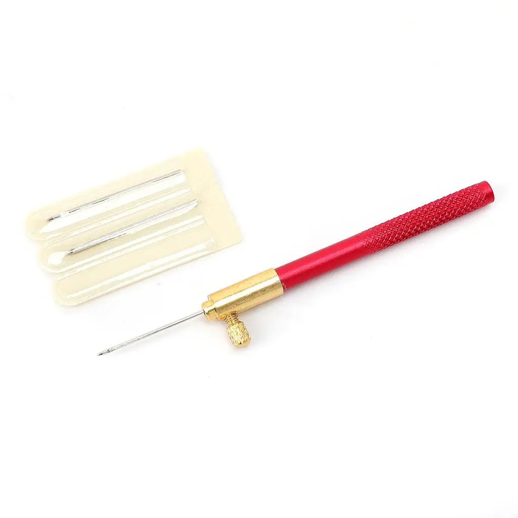 Aluminum French Embroidery Hook 0.7 1 1.2mm Ergonomic Crochet Beading Tool for Fabric Decoration and Crafts