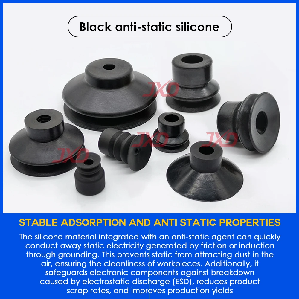 JXD TIANXING سلسلة صغيرة الرأس SP/DP/MP-S04/S06/S08/S10/S12/S15/S20/S25 أسود ESD كوب شفاط المكنسة الكهربائية الهوائية #3