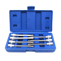 7PCS 3/8inch Socket Screwdriver Drive Extra Long Torx Star Bit Sockets Set T25-T60 Sleeve Nozzles Nut Driver Wrench