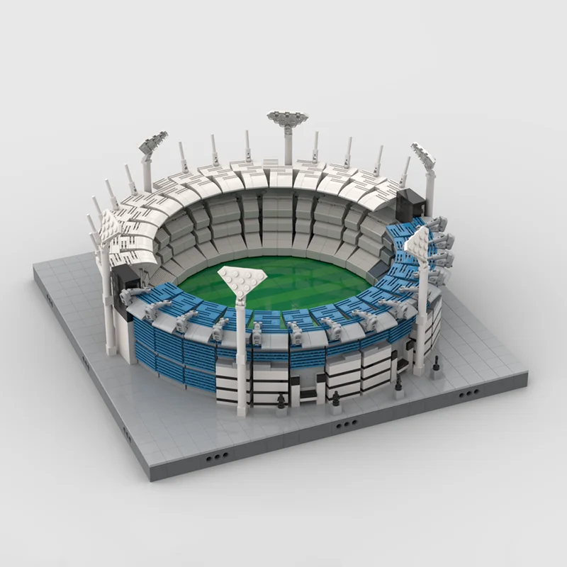 Street View Moc Building Blocks Melbourne Cricket Ground Model Technology Bricks DIY Assembly Construstion Toys Holiday Gifts