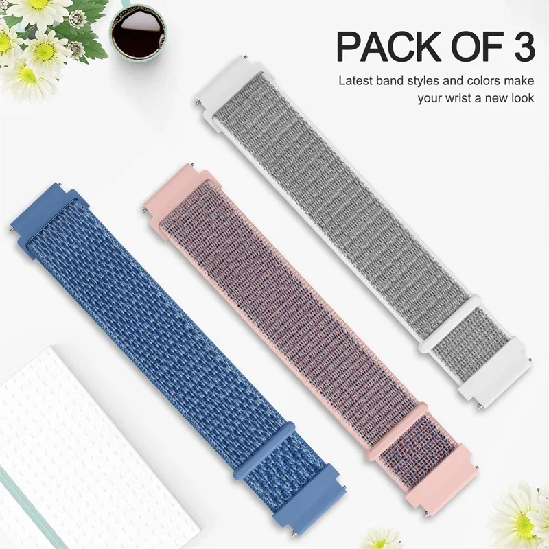 Nylon Loop band For Amazfit GTS4/2/3/3pro/2e/GTS2 Mini/GTR 42mm/47mm/GTR2/2e/stratos belt 20mm 22mm bracelet amazfit gtr 4 strap