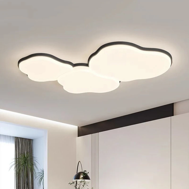 

Modern Creative Led Ceiling Lamp White Cloud Bedroom Lighting Cartoon Children's Room Kid Read Study Home Decoration Light