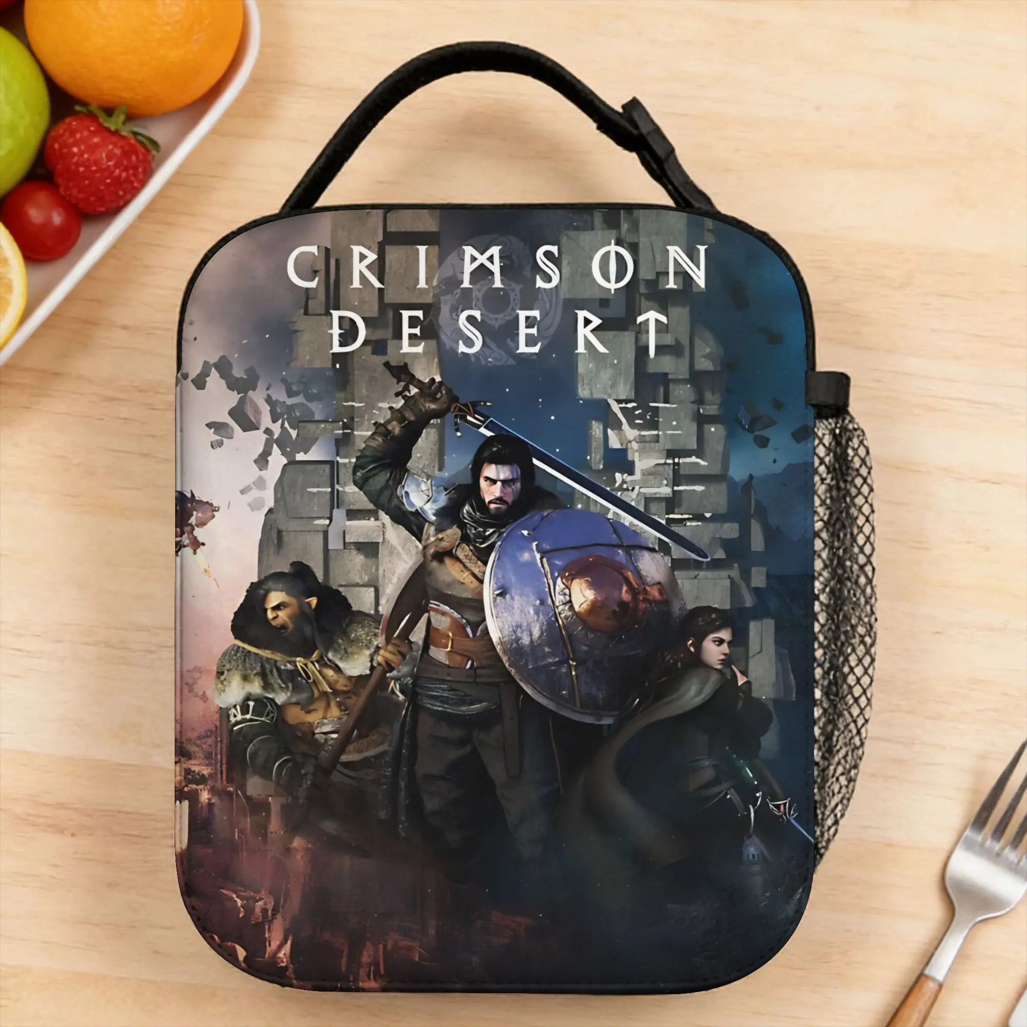 Crimson Desert Video Game Lunch Bag Fashion Lunch Box For Child Outdoor Portable Insulated Cooler Bag Graphic Thermal Lunch Bags