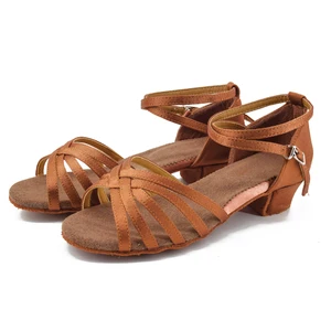 Lateinische Tanzschuhe niedrige Absatz für Mädchen und Frauen, moderne Schuhe, Petersilie Tango, Rumba, Tango 12 Hauptverkaufssprung tanzen - №1