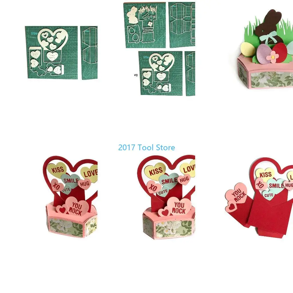 

K92A Easter Bunny with Base Metal Cutting Dies Stencil DIY Scrapbooking Album Paper Card Template Mold Embossing Craft