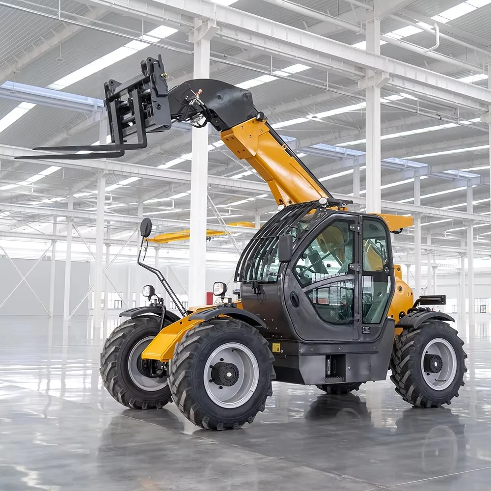 High Performance New 4 Wheel Drive Construction Telescopic Boom Forklift 4 Ton 5 Ton Telescopic Forklift Telehandler customized