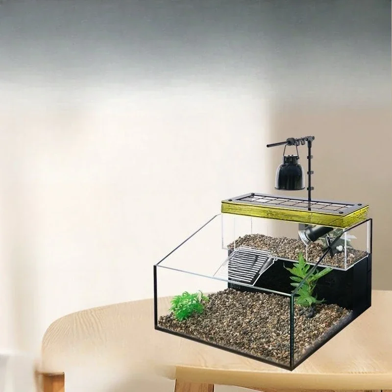 Professional turtle tank ornament plant light filter material pump climbing turtle tank