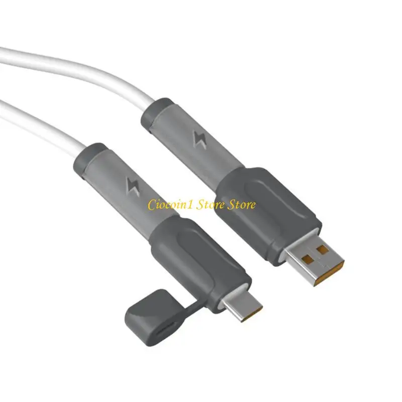 A3PC 2Pcs Charging Cable Protector USB C Charging Cord End Protective Case Heavy Duty