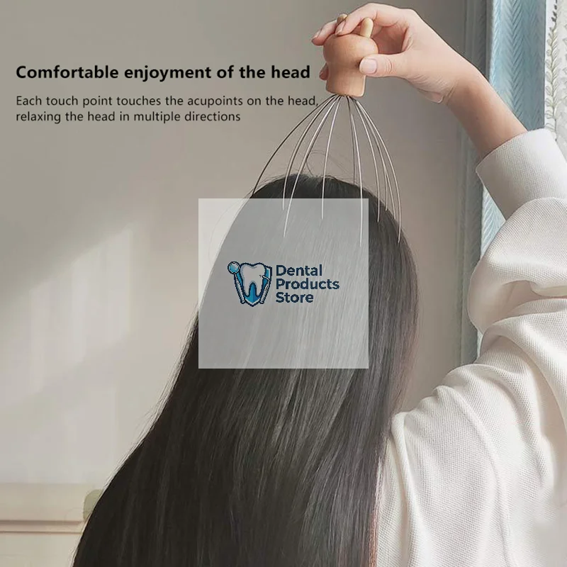 

Head Massager Head Scratching Octopus Scalp 12 Paw Non Soul Extractor Divine Head Relaxing For Extracting Hair Healthy Care