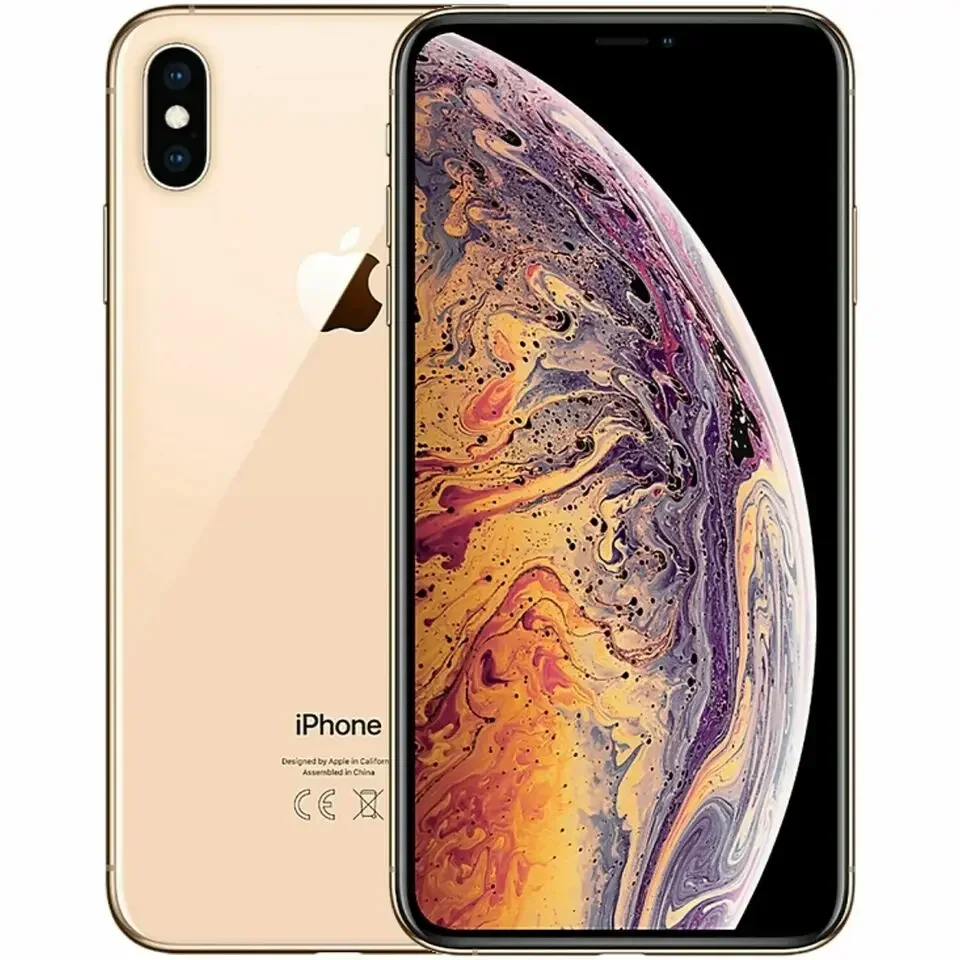 هاتف Apple iPhone XS Max 4G LTE الأصلي غير مقفول 5.8 بوصة 4 جيجابايت رام 64 جيجابايت/256 جيجابايت روم 12 ميجابكسل + 7 ميجابكسل هاتف محمول هاتف ذكي سداسي النواة