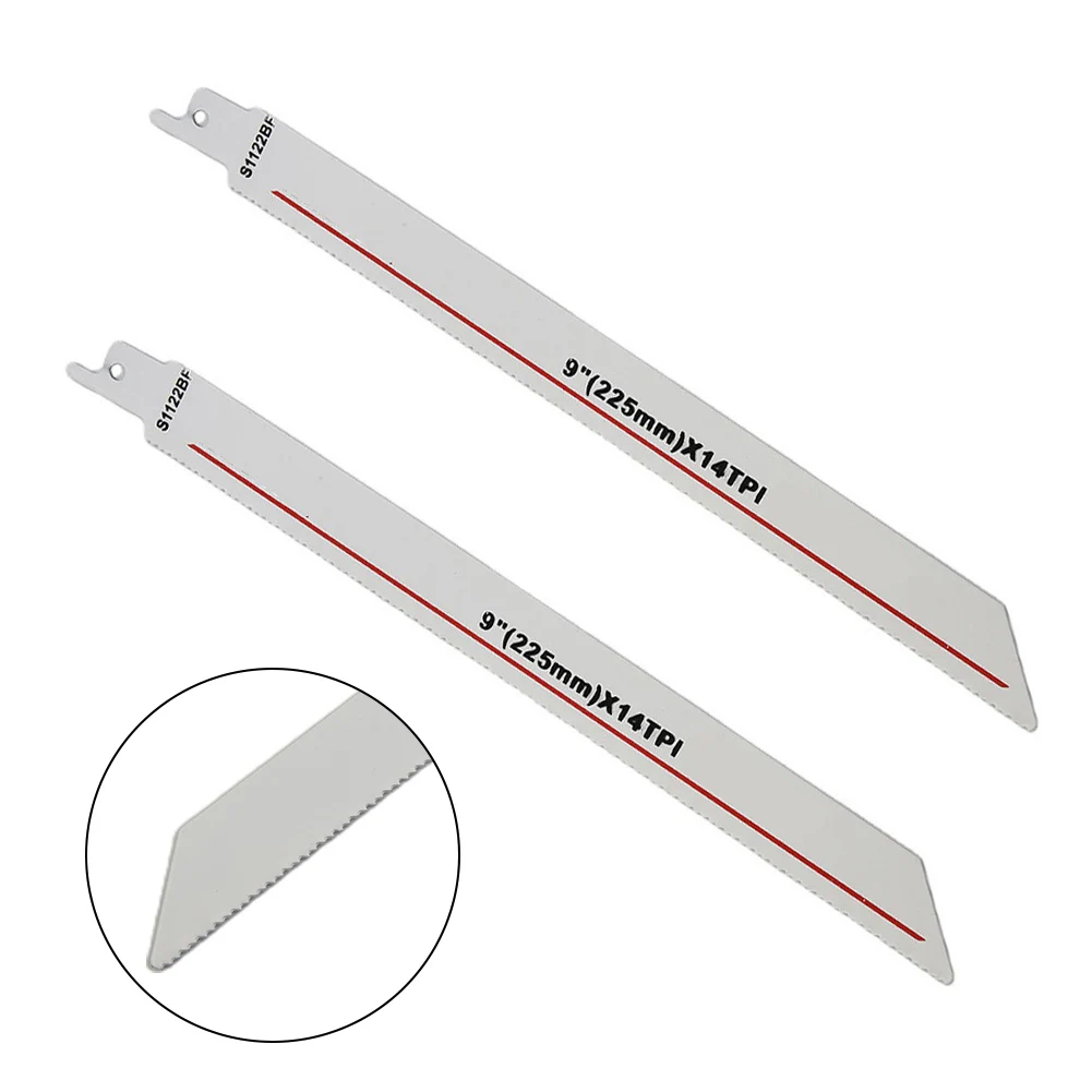 2pcs S1122BF BIFor Metal 225mm Reciprocating Saw Blades for Fast Cutting For Metal Wood Pipes and Sheet For Metal