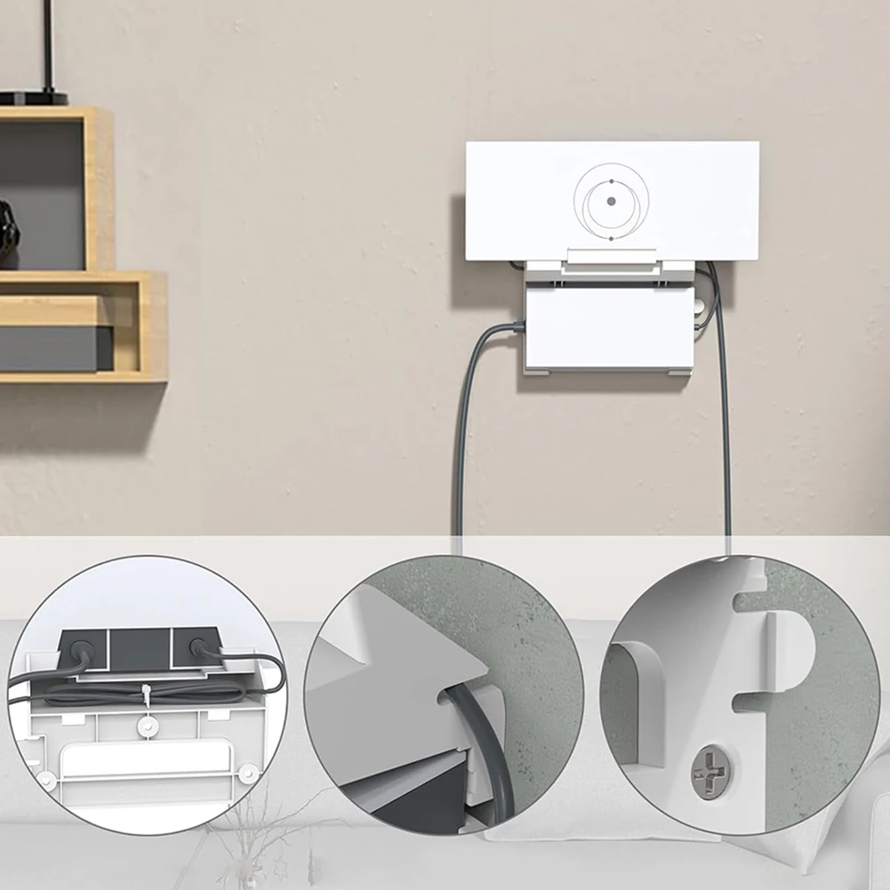 Para Starlink Gen 3 soporte para enrutador 2 en 1 soportes de fuente de alimentación soporte de pared soporte de enrutador para enrutador y fuente de alimentación