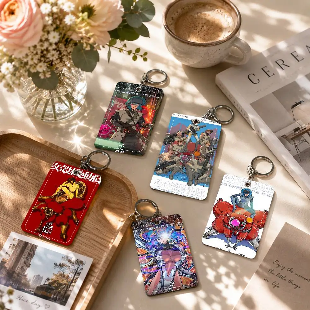 New 2026 Anime THE G-GHOST IN THE SHELL Holder Suitable For Bank Card Subway Bus Card Wallet Card Case Badge Holder Keychain