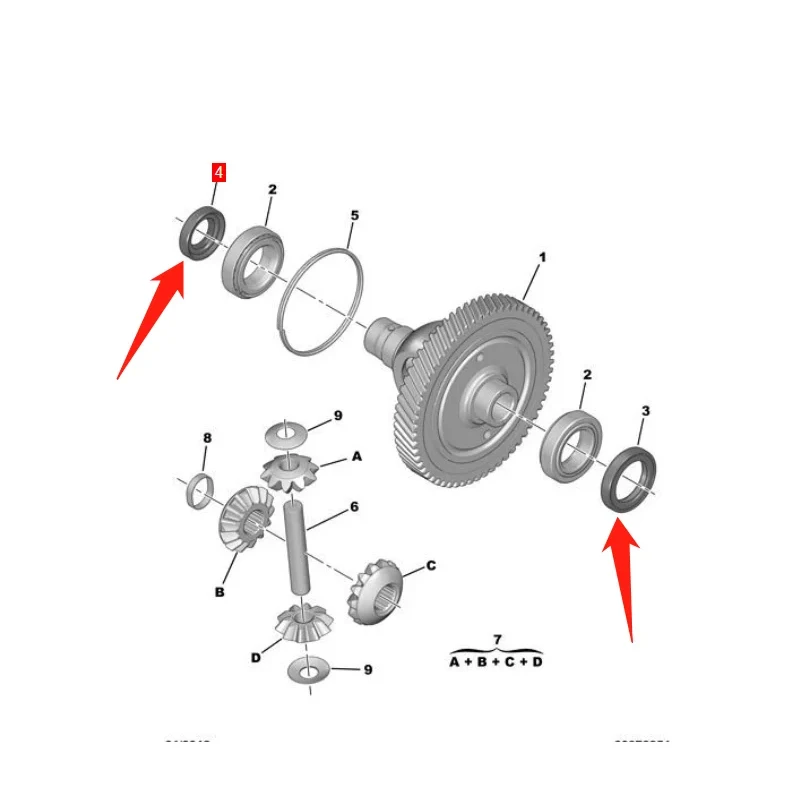 312146 312144 For Peugeot 206 307 308 207 Citroen C2 C3 C4 C-Quatre Elysee manual shift original new transmission shaft oil seal