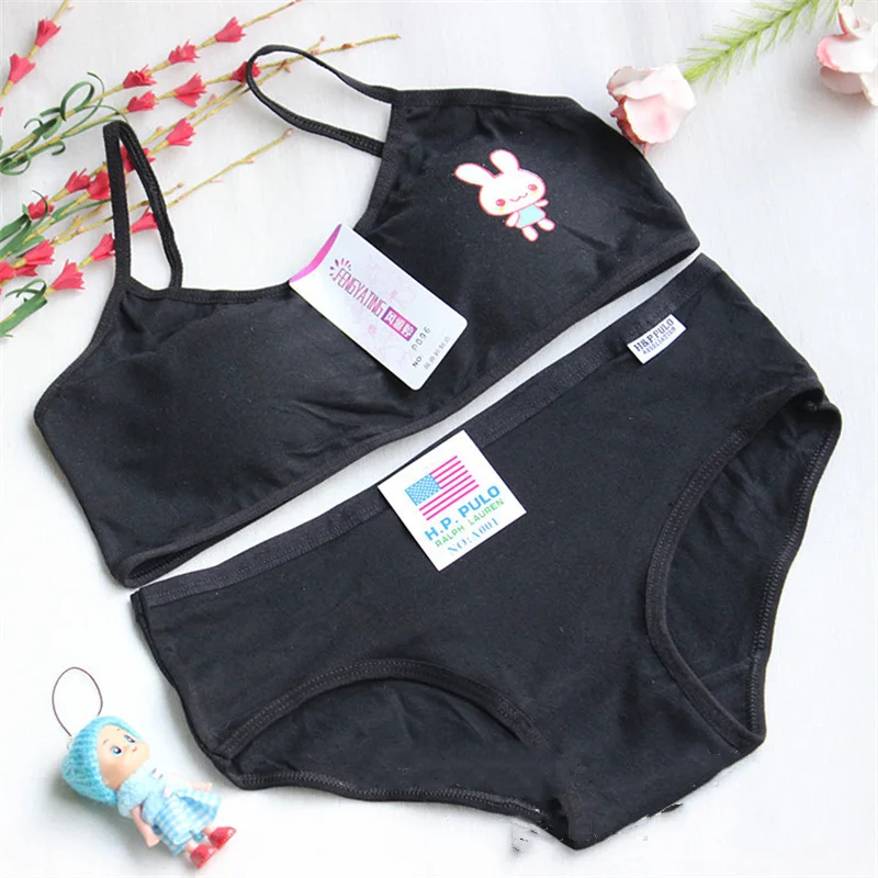 Teenage Girls Underwear Girls Underwear Young Girls Panties and Bra Set Girls Sports Bra Teen Lingerie 8-16Years Training Bras