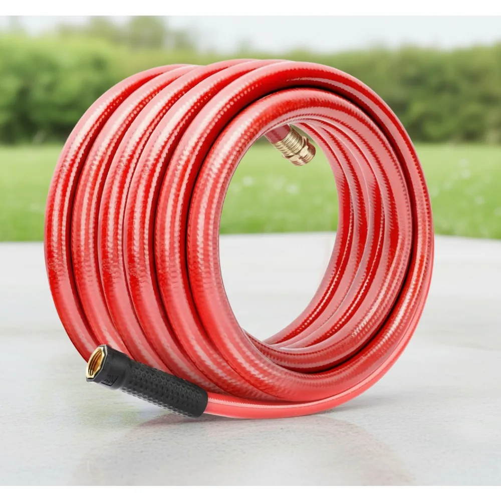 

50ft 5/8in Heavy Duty Garden Hose - Kink Free, Leakproof, Flexible Water Pipe for Yard & Household