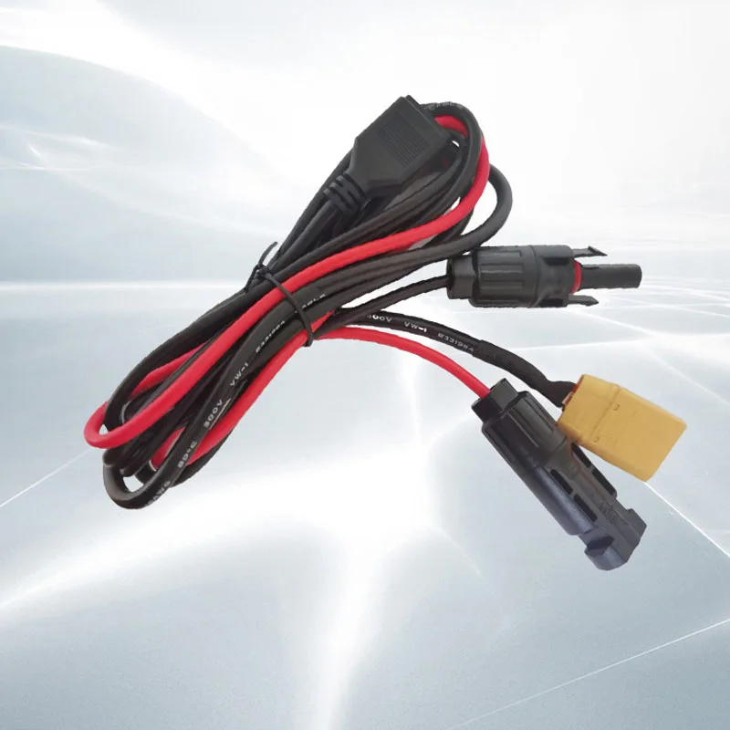 XT90 Male to Solar Plugs Mcfour Photovoltaic Connector to XT90 Male Energy Storage Power Supply Solar Photovoltaic Cable