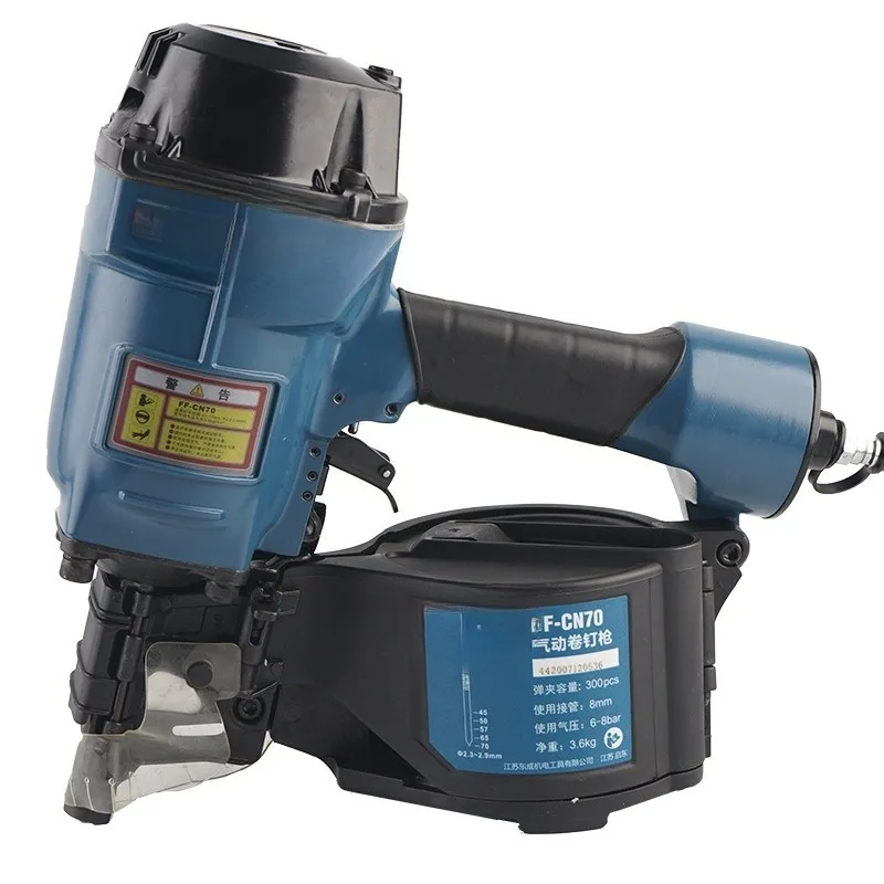 

Pneumatic nail gun, large capacity magazine, strong power woodworking nail gun