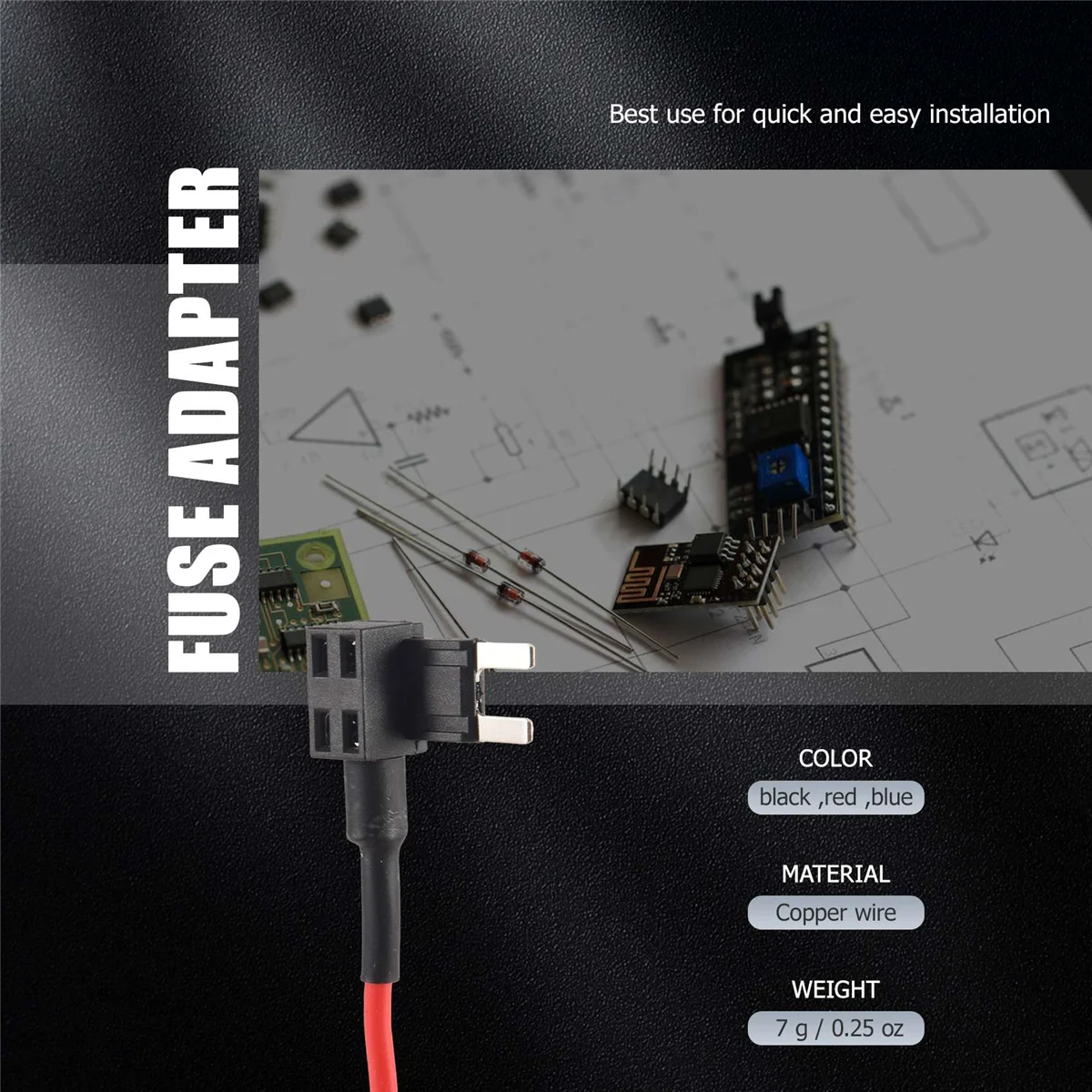 2-insert meszekeringadapter spanningskraan voor autozekeringen APS ATT Mini laag profiel