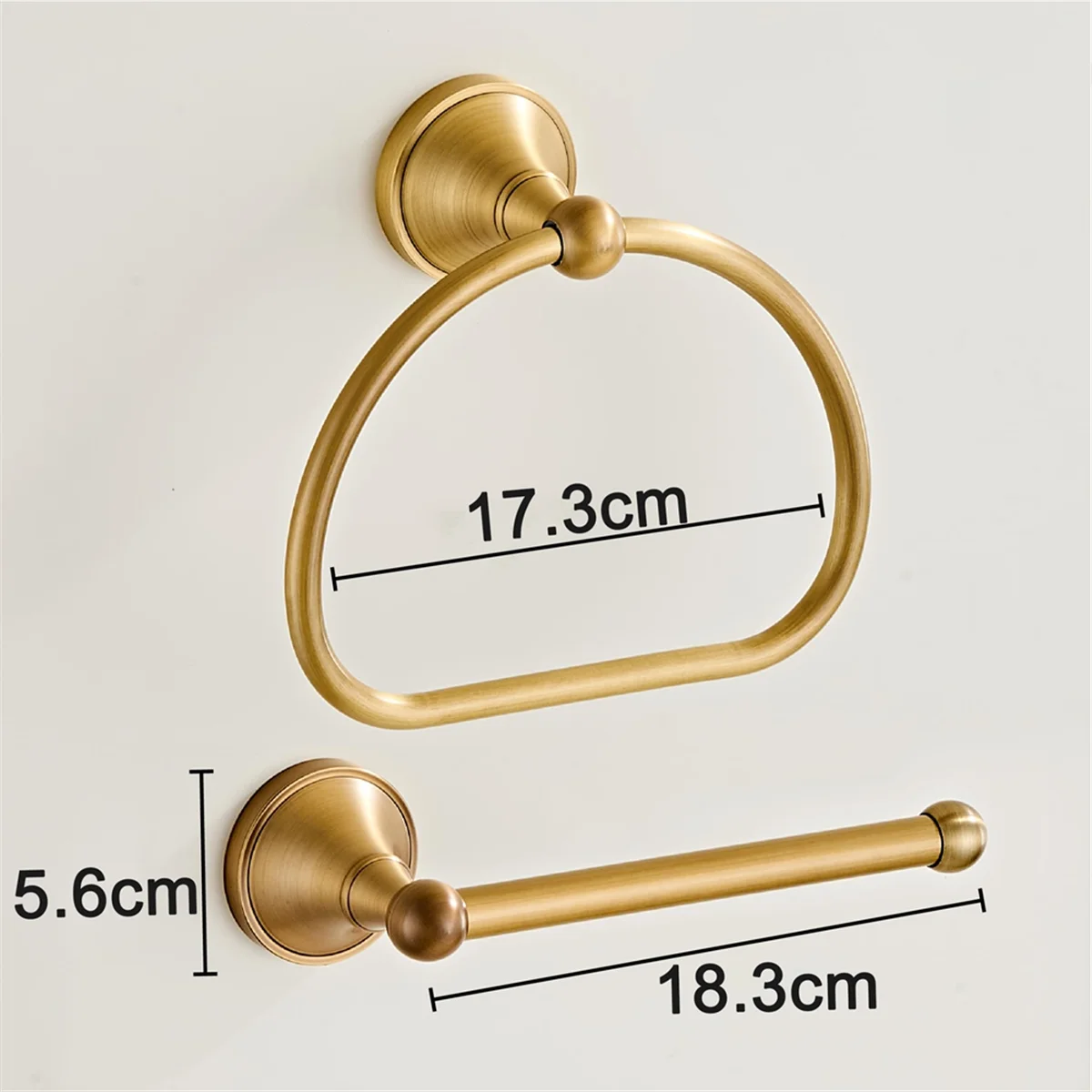 ABNJ Antique Toilet Paper Holder Towel Ring 1Set, Hand Towel Holder Roll Paper Hanger Bathroom Hardware Wall Mounted