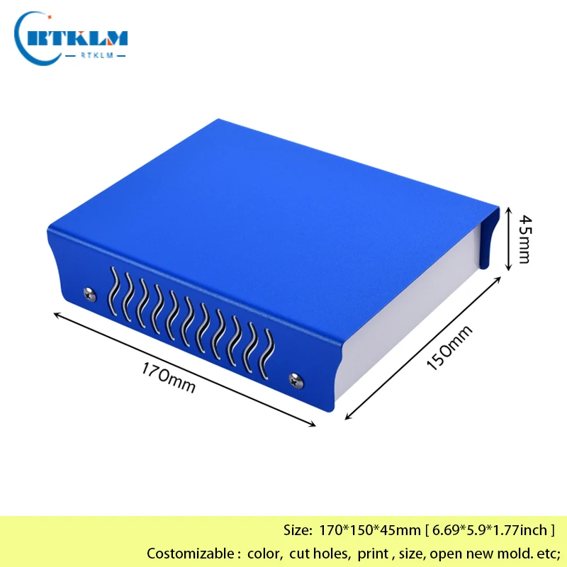 

Power Supply Housing Case Iron Junction Box Iron DIY Metal Project Box Amplifier Electronics Enclosures 170*150*45mm