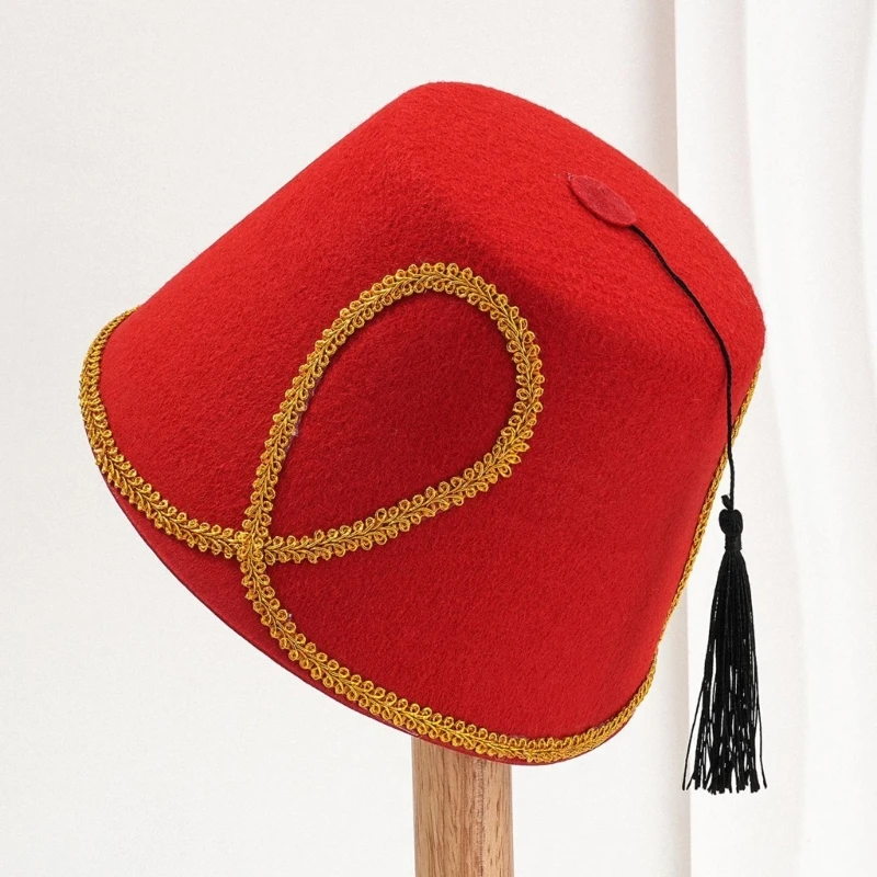 Elegant Turkish Hat Turkish Hat Stylish Moroccan Headwear with Decorative Detail