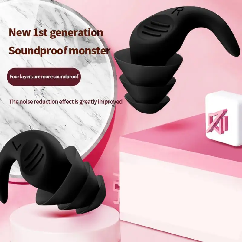 1 ~ 8PCS Schwimmen Ohrstöpsel Wiederverwendbare Wasser Sport Meer Pool Zubehör Ergonomie Schlafen Ohrstöpsel Lärm Reduktion