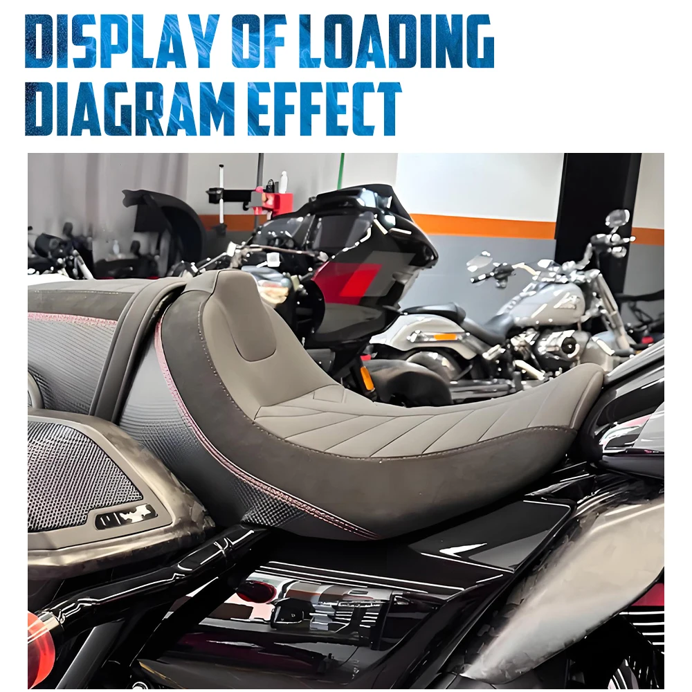 Motorcycle Driver Passenger Seat Front Rear Seat Cushion For Harley Touring FLHXSE FLTRXSE 2023-Up FLHX FLTRX FLTRXSTSE 2024-Up