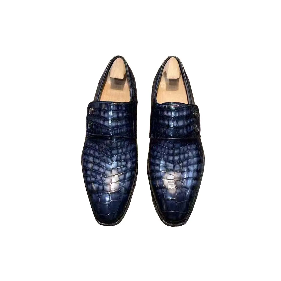 

Мужские туфли из крокодиловой кожи для свадьбы, офиса и деловых встреч