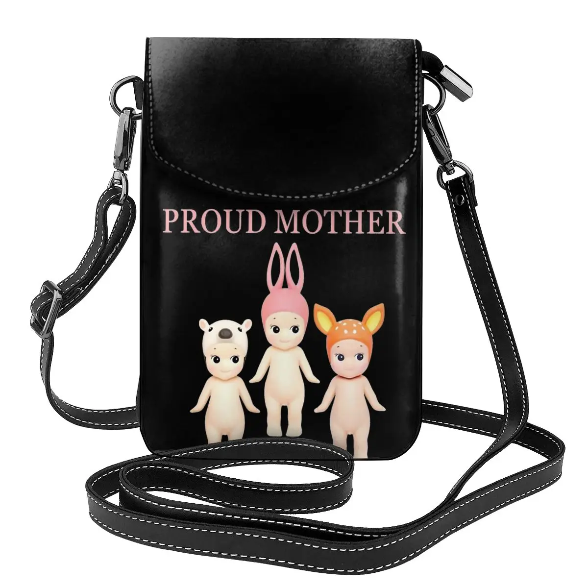 Cute Cartoon  Sonny Angel Shoulder Bag Streetwear Woman Women Bags Fashion Reusable Leather Purse