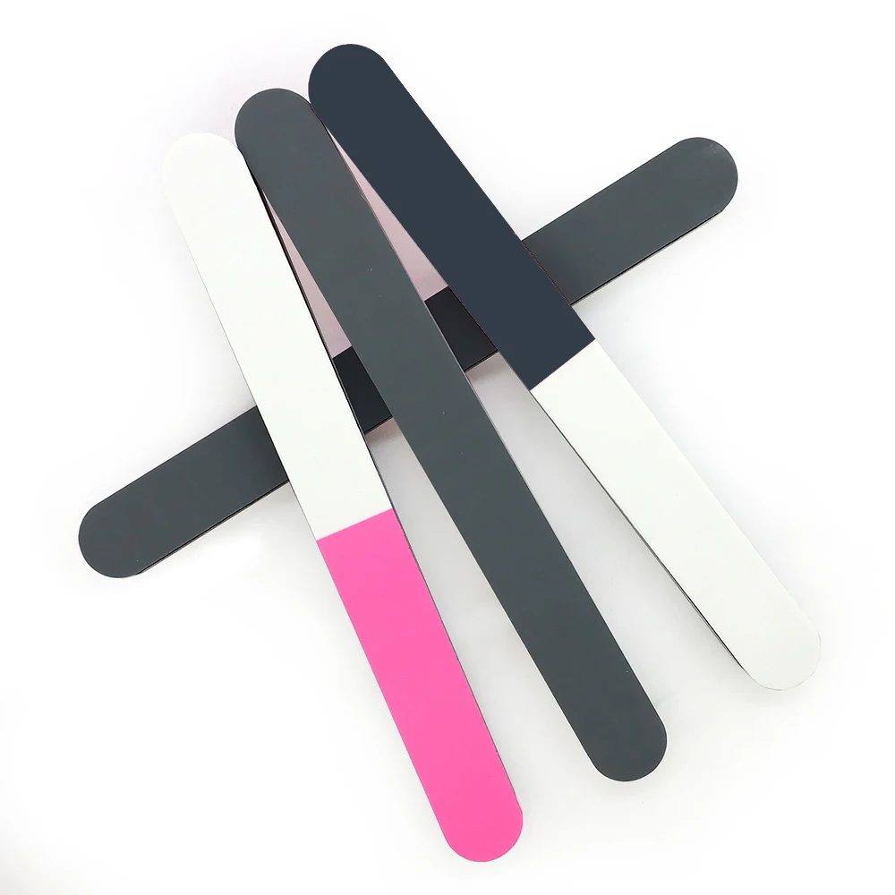 10 pz/lotto Ispessito Lucidatura Del Chiodo Striscia di Spugna 3-Lato Lucidatura Blocco Strumenti di Cura Del Manicure Gel UV Lucidatore Lima Per Unghie Professionale