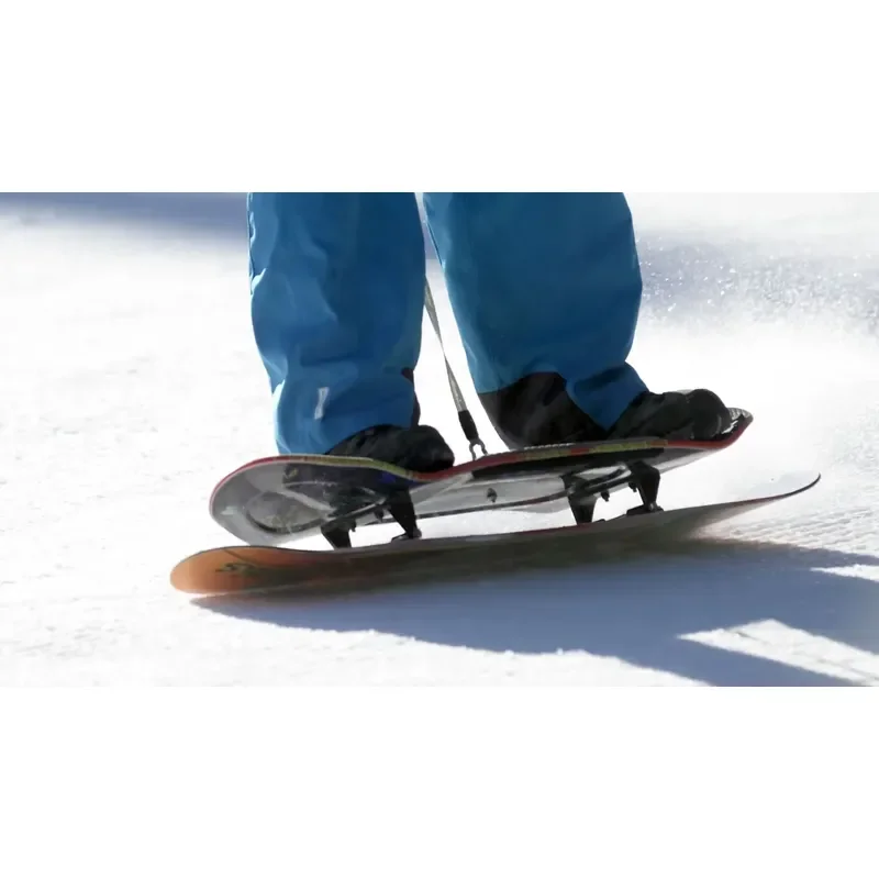 Snowskate Bi Level Draw Snow Skate Board For Mountain Riding Trick Durable Design Winter Sports Gear