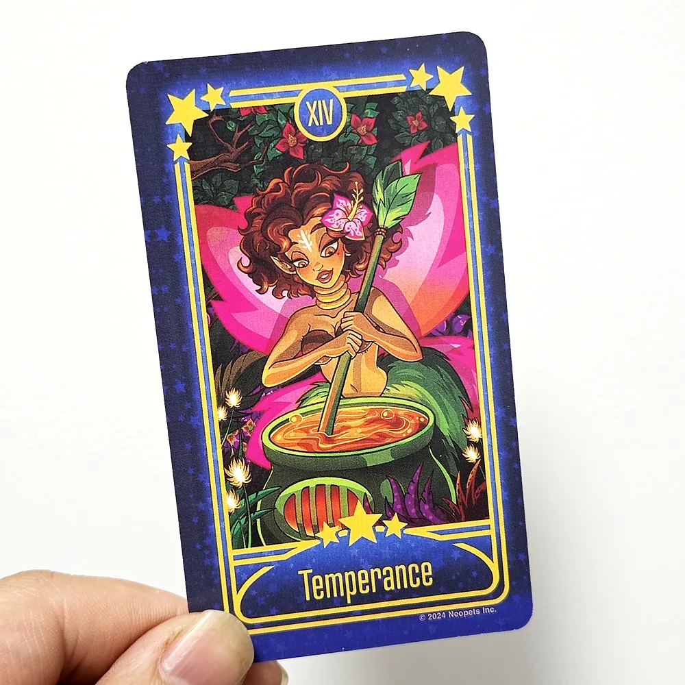 Neopets: The Official Tarot Deck: A 78-Card Deck Faerie Edition 10.3*6cm