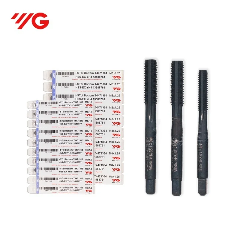 Korea YG T4471 HSSE INOX Straight Grooved Flute Tap Metric M2 M3 M4 M5 M6 M8 M10 M12 M16 M20 Machine Screw for Cast Iron 1pcs