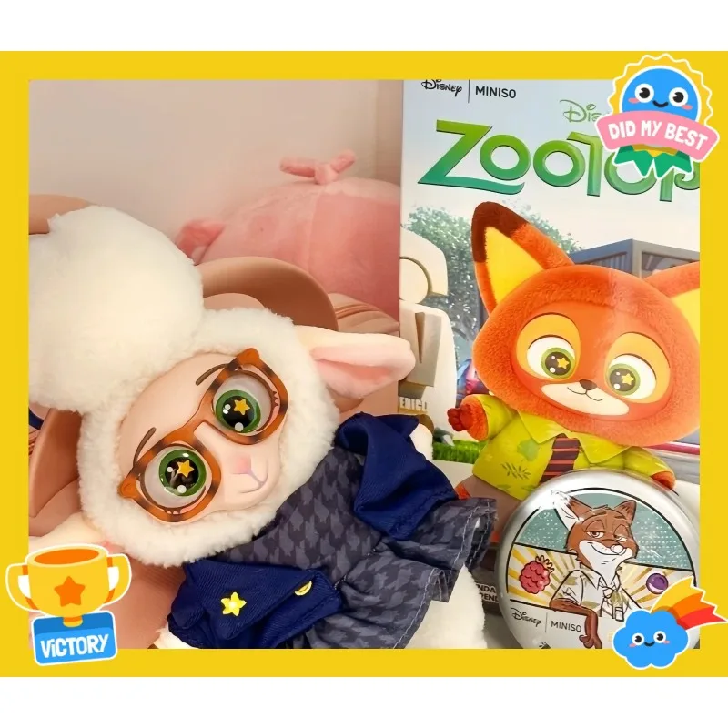 

//*& Zoot//opia Виниловая серия Слепая коробка Милый персонаж мультфильма Виниловая плюшевая сумка Подвеска Игрушка Кукла Mystery Box Модные игрушки в подарок