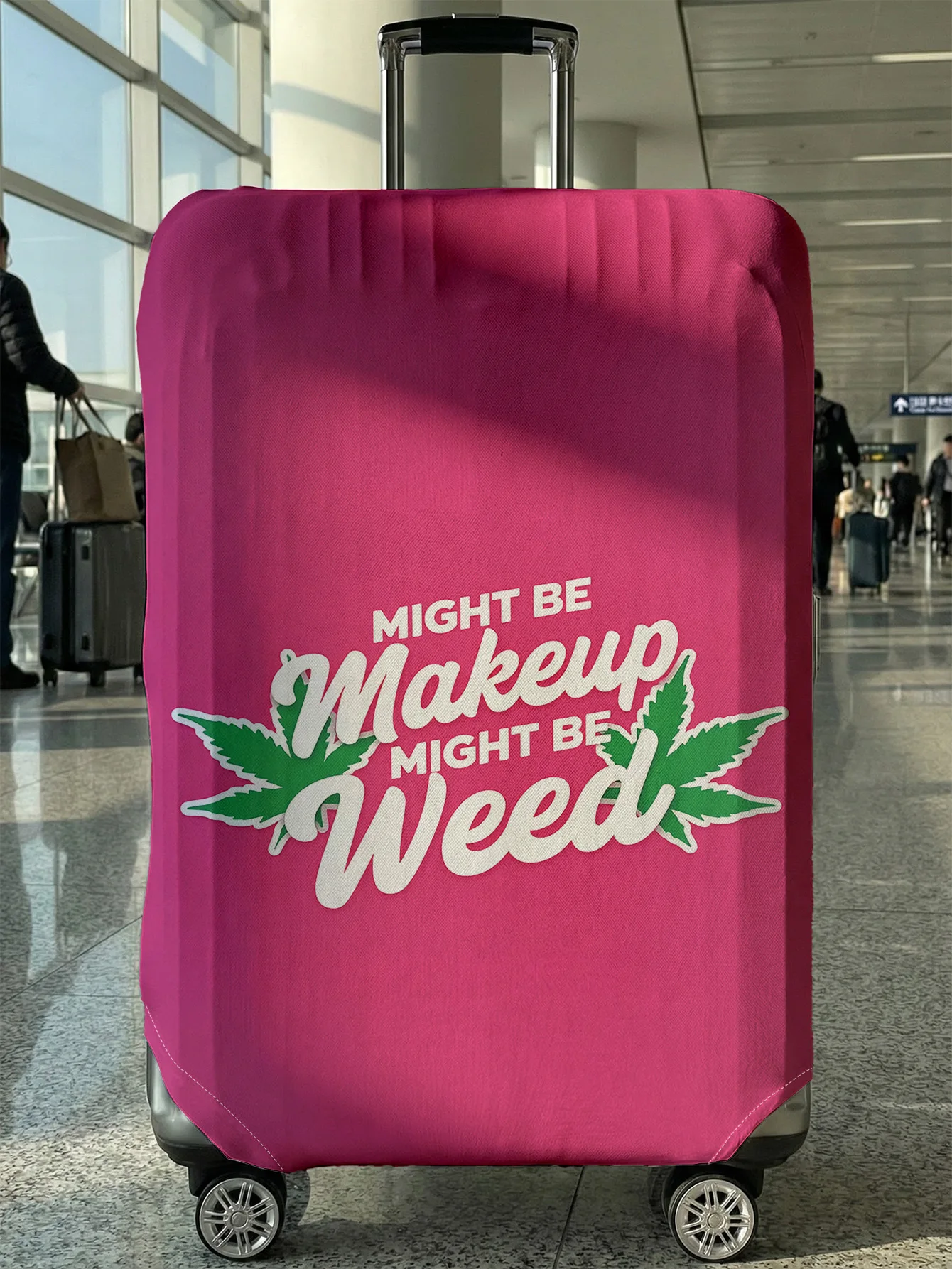 

Leaf printed luggage protection cover, suitable for 18-32 inch luggage covers, luggage handle gloves, travel accessories