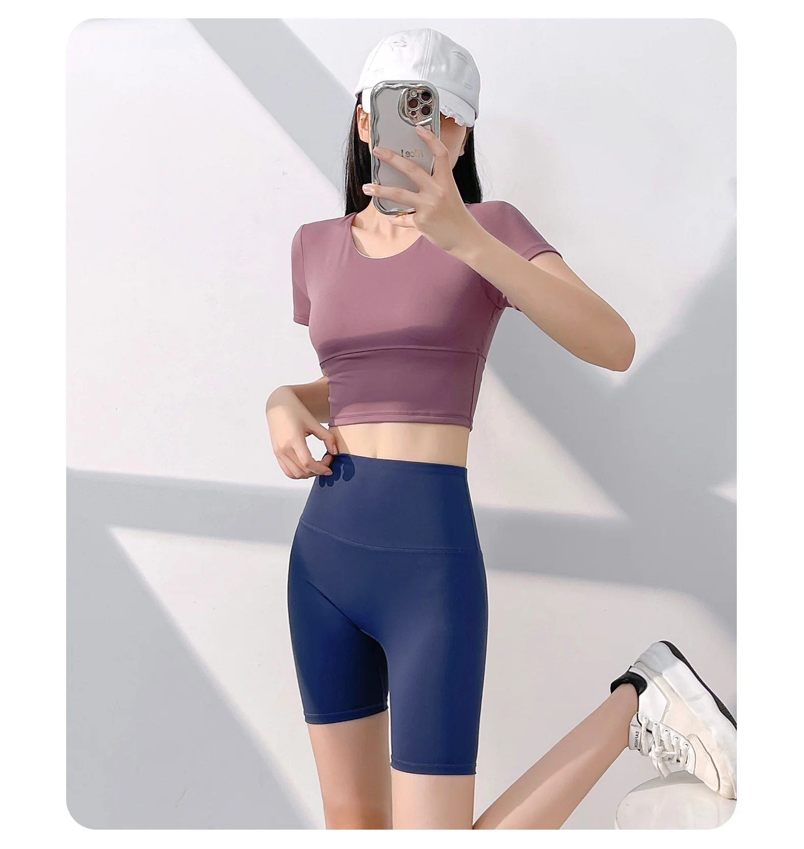 Sports Shorts Women Summer Fitness Shorts High Waist Stretch Comfortable Quick Dry Gym Exercise Tights Hip Yoga Tights Woman