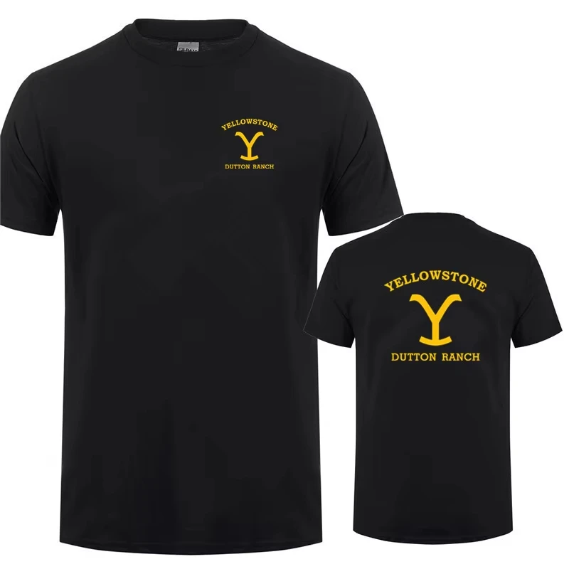 Image of Yellowstone Dutton Ranch Herren-T-Shirt 2026 Sommer Herren Damen Baumwolle Lustige T-Shirts LH-325 T-Shirt Street Wear Y2K T-Shirt