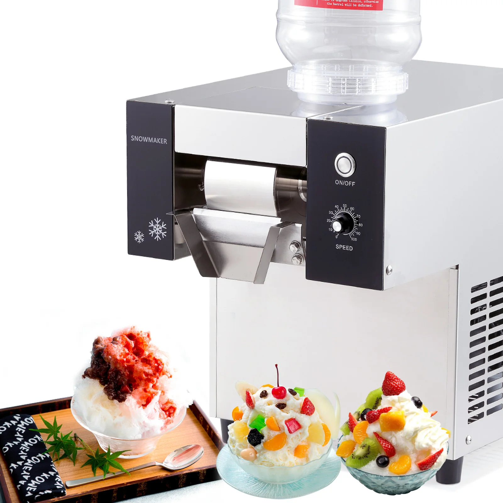 electric ice crusher bingsu machine/snowflake machine/vending ice maker for soft snow cones snowflake machine