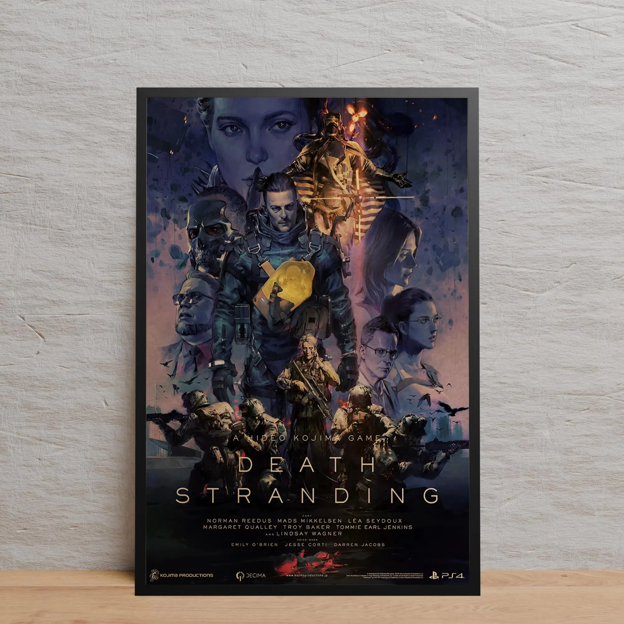 سلسلة ألعاب Death Stranding ملصق عتيق مطبوع عليه صور قماشية للمنزل لغرفة المعيشة وغرفة النوم ديكور جداري حديث بدون إطار #4